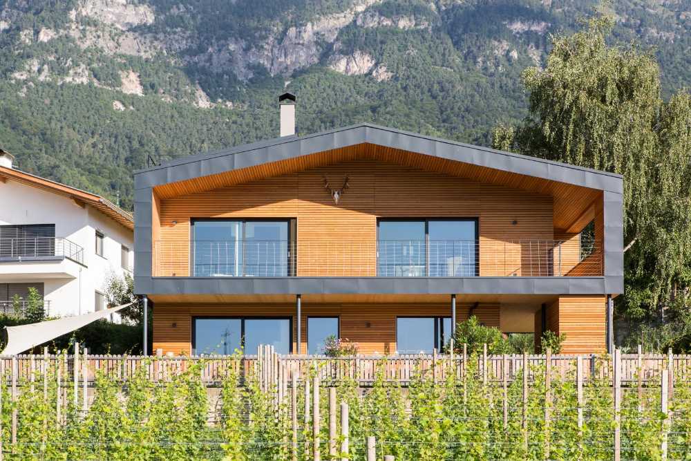 Villa de madera moderna
