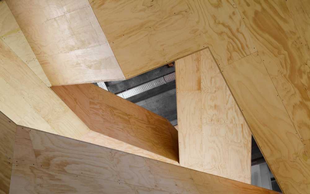 Edificio commerciale interno in legno