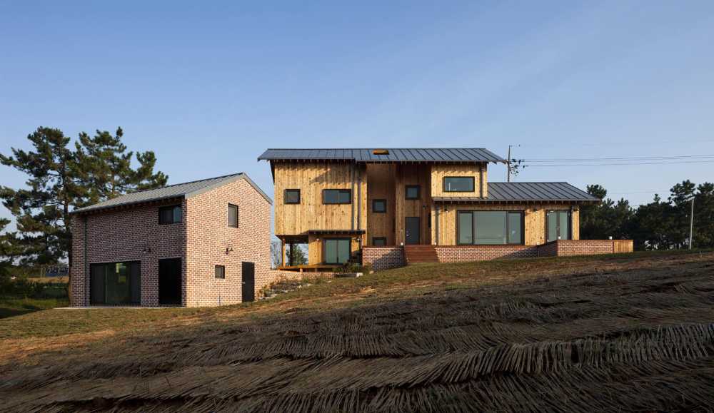 Edificio in legno in corea