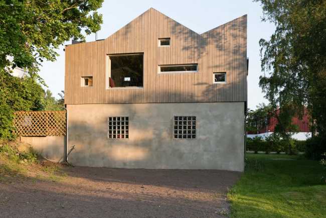 Architettura legno e cemento