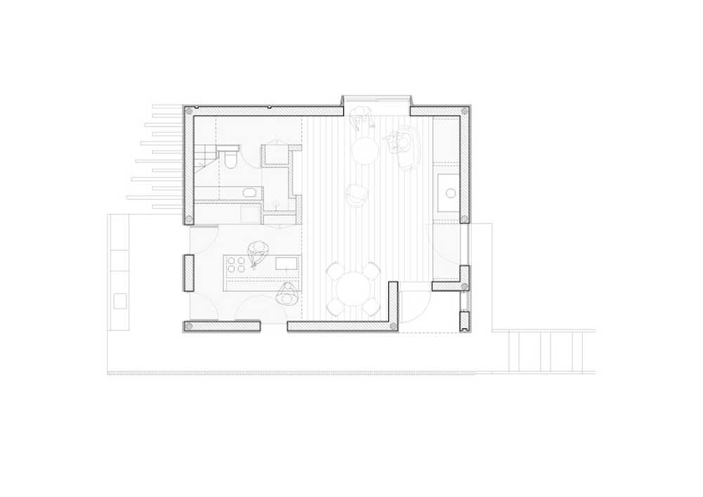 Abitazione in legno scuro