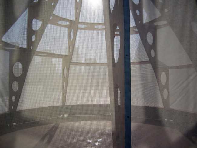 Padiglione in legno circolare