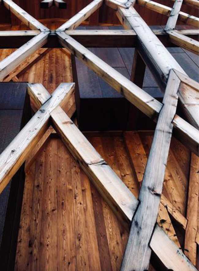 Legno intrecciato per una dimora storica