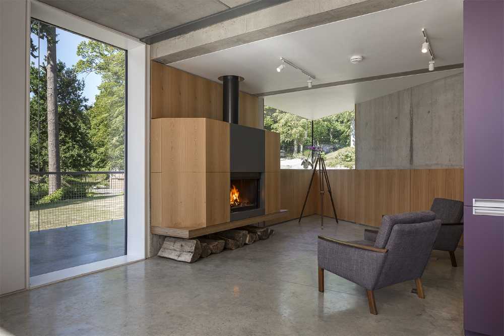 Villa in legno nella natura