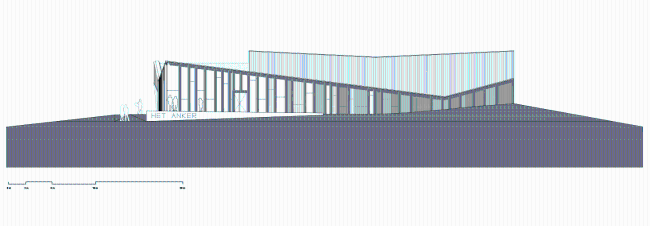 Prospetto centro polifunzionale