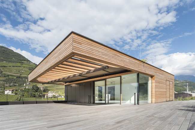 Struttura in legno d'avanguardia