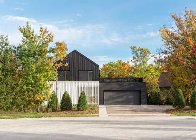 wooden chalet surrounded by nature