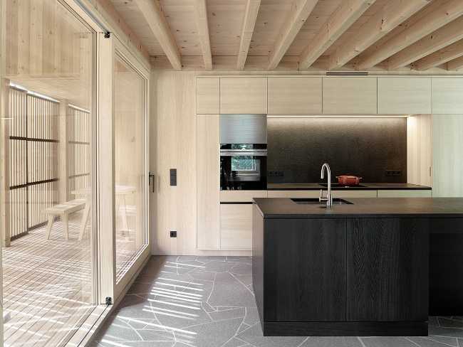 Interior cucina casa in legno