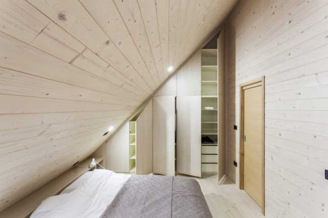 Camera da letto nel sottotetto