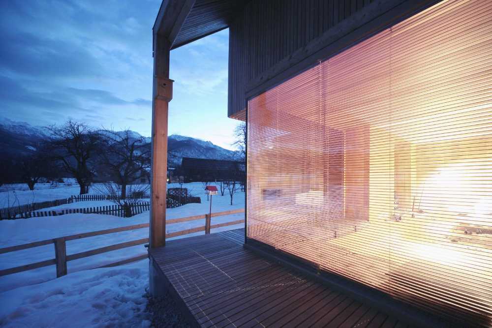 Chalet in legno e pietra
