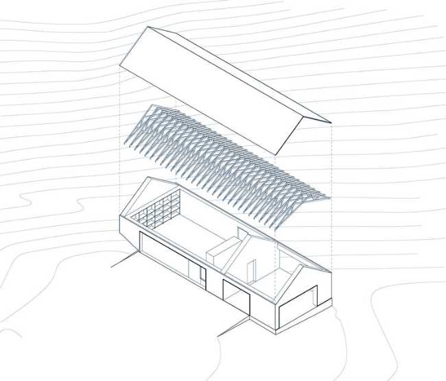 Exploded three-dimensional wooden storage