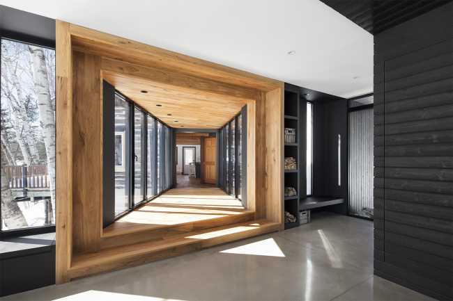 Internal wooden house