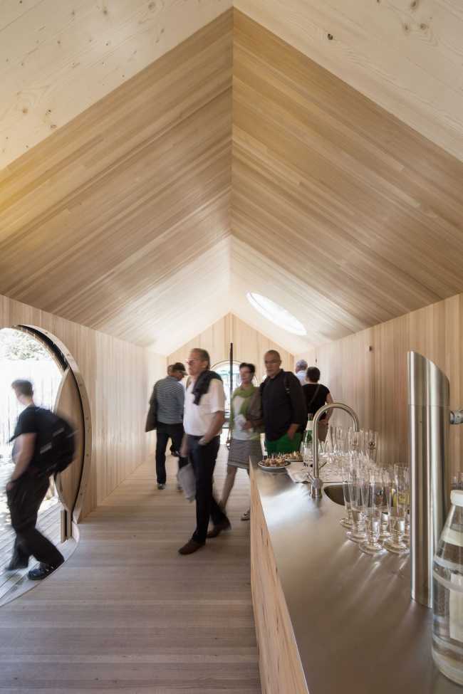 Inauguración del pabellón de madera