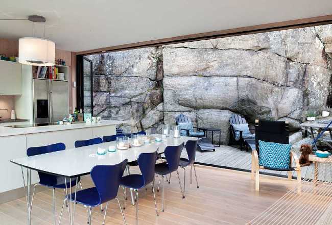 Cottage built on the rock