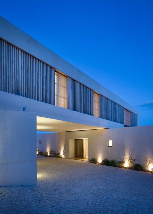 Illuminazione esterna di una villa