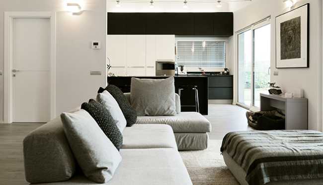 Soggiorno e cucina open space