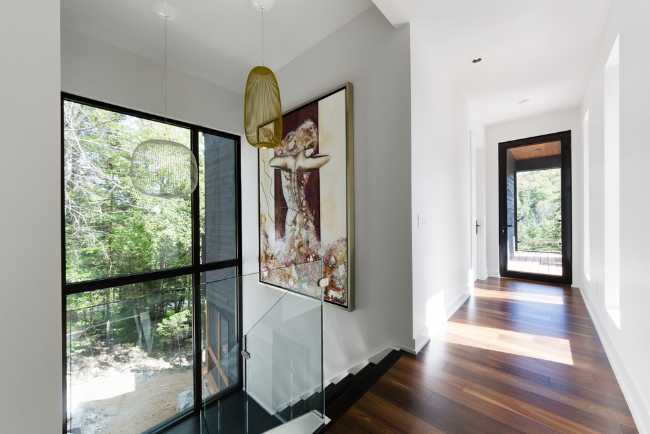 Hallway with parquet