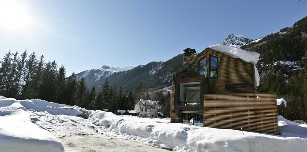 Chalet sul monte bianco