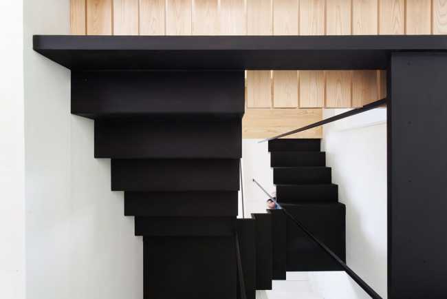 black stair body