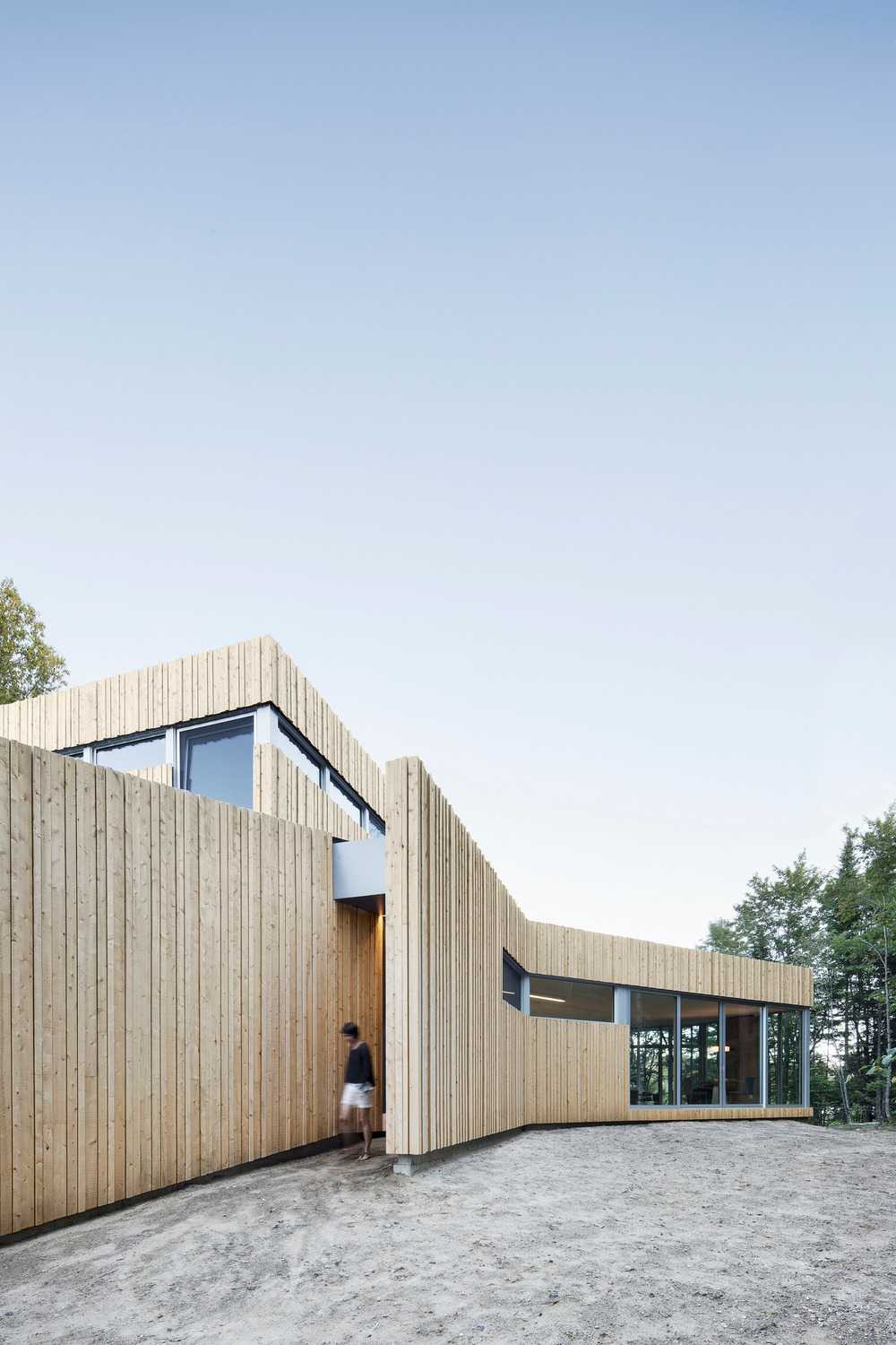 Contemporary wooden villa