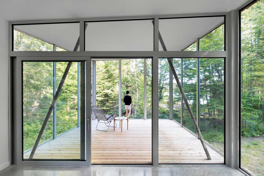 Contemporary wooden villa