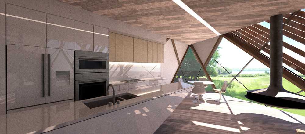 Residenze in legno dalle forme geometriche