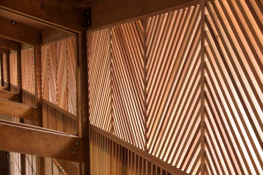 Timber construction and garden