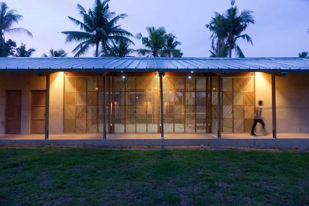 Timber construction and garden