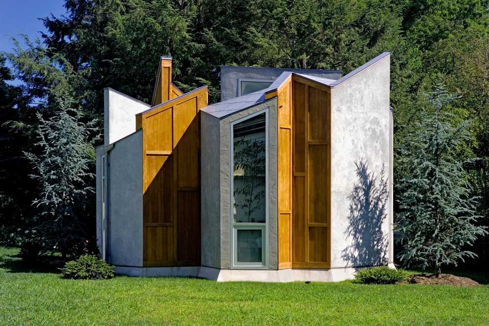 Workshop with wooden frame