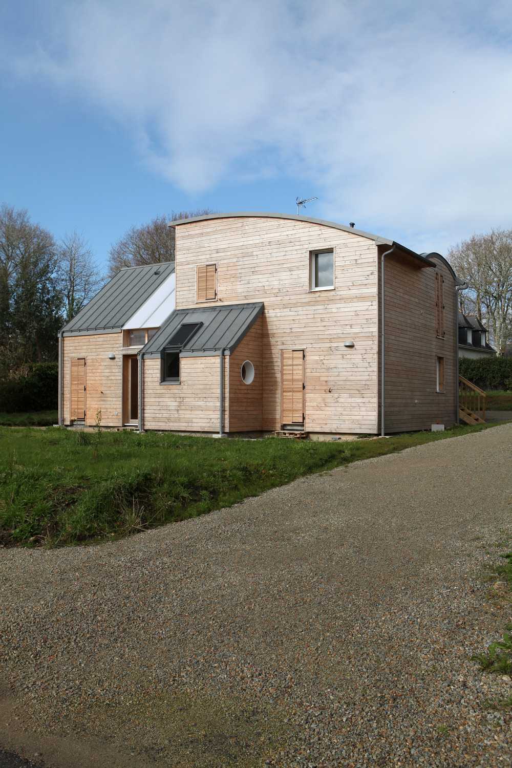 Edificio in legno architettura organica