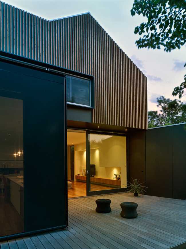 External wooden house