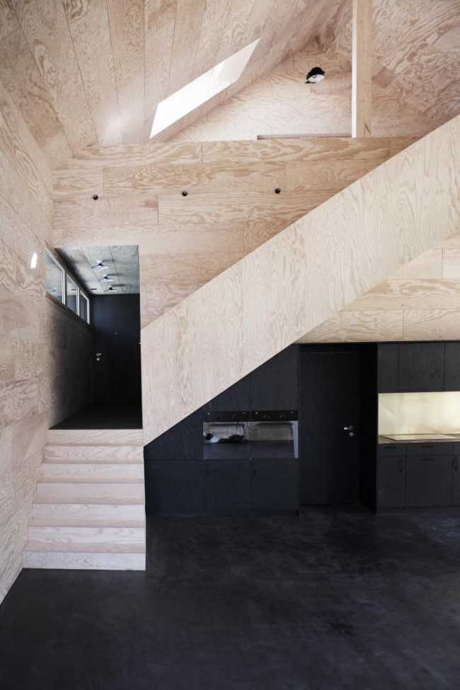 scala interna in legno