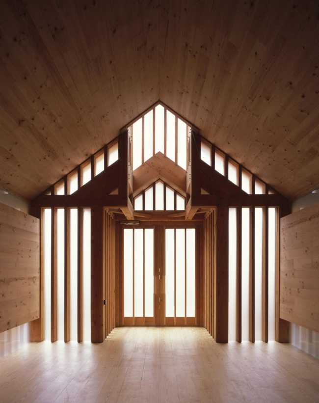 Interior wooden chapel