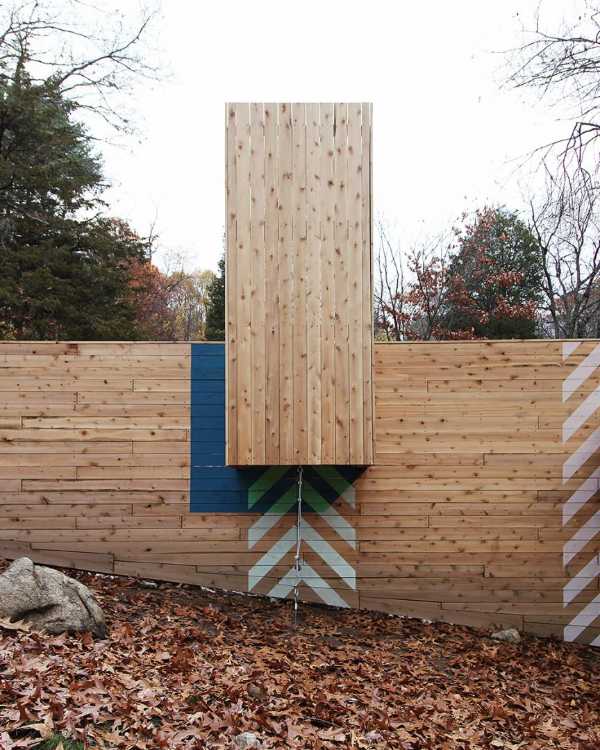 Wooden structure on a slope