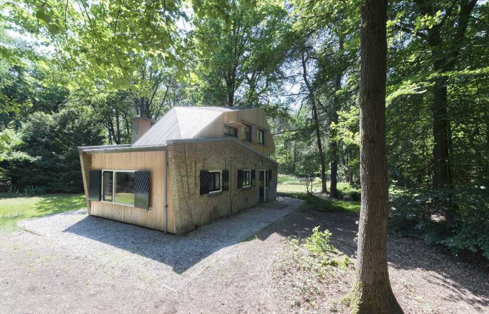 Extension wooden house in the forest