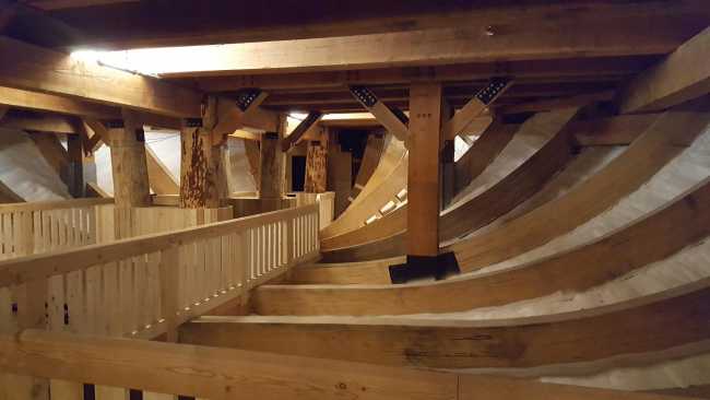 Barca in legno struttura