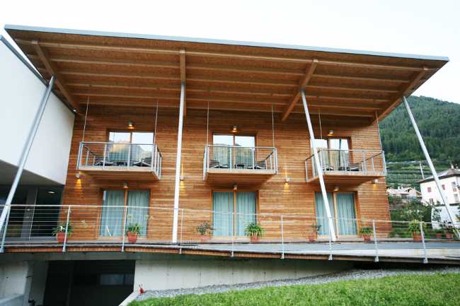 Agriturismo in legno in trentino