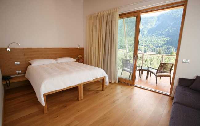 Camera da letto di un agriturismo