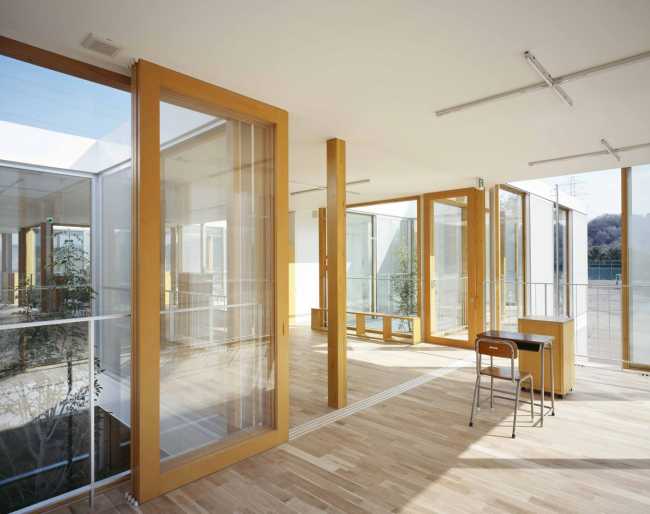 Interni bianchi e vetro