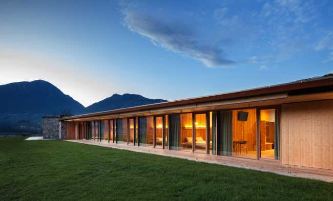 Agriturismo realizzato in pannelli portanti x-lam