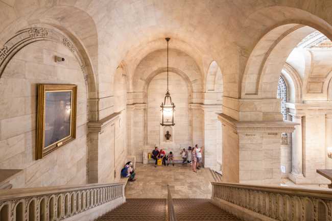stairway inside historical building