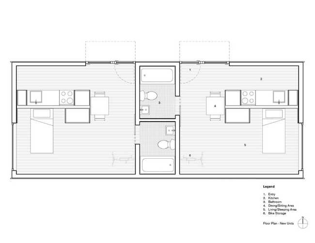 Planimetria abitazione arredata