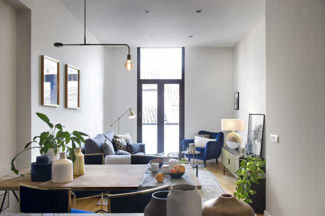 Interior bright apartment