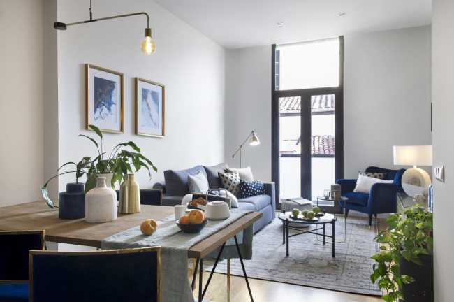 Interior bright apartment