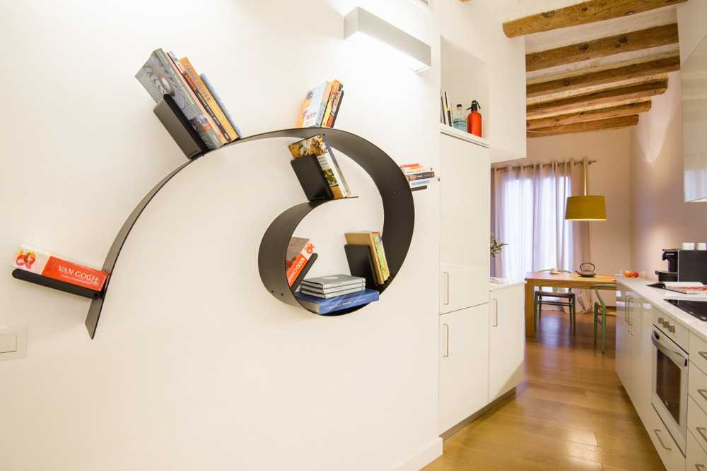 Kitchen with white furniture