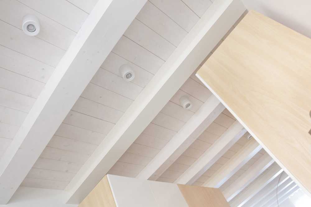 wooden and white kitchen