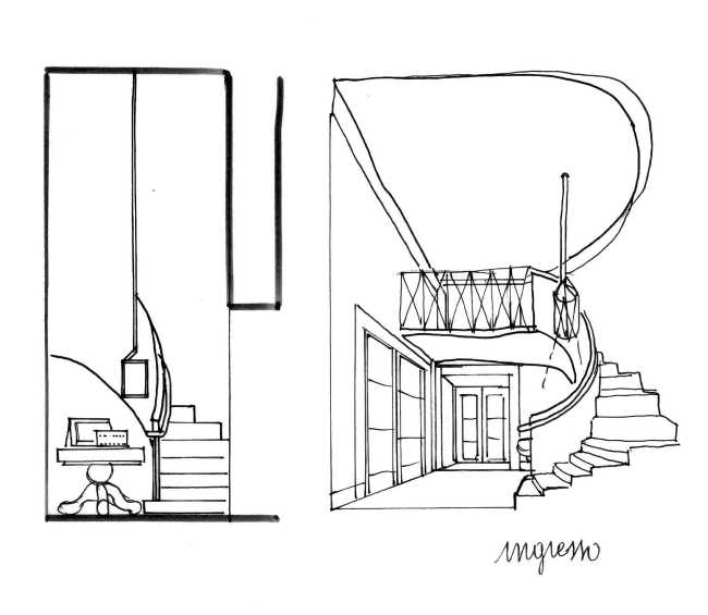 Schizzo prospettico abitazione