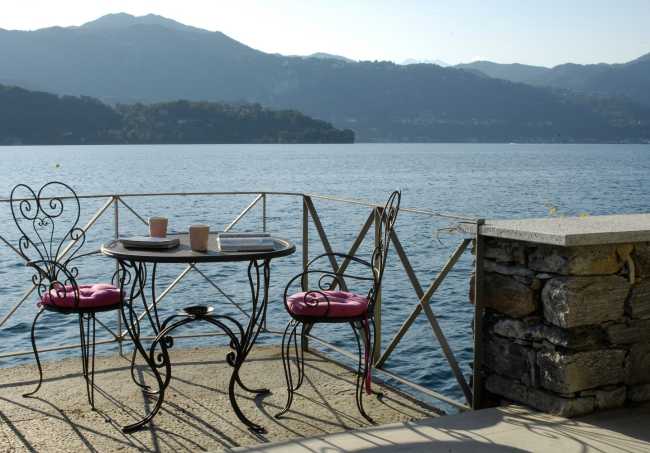 Terrace on the lake