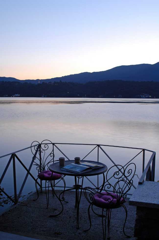 Lake at sunset