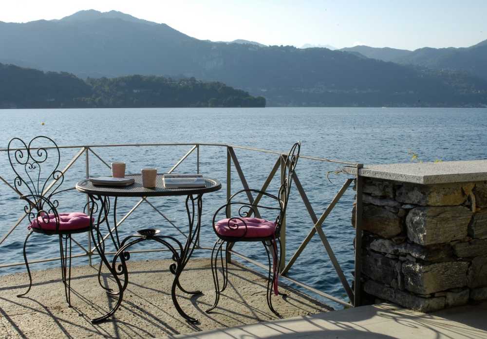 Redeveloped building on the lake